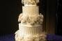 Italian Buttercream wedding cake with fresh flowers.