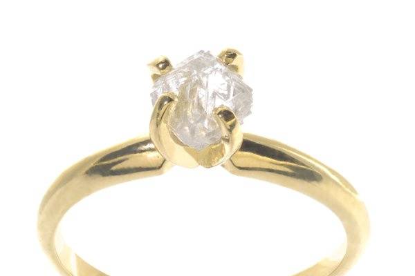 Classic Solitaire Ring- available in a variety of different sized rough diamonds
