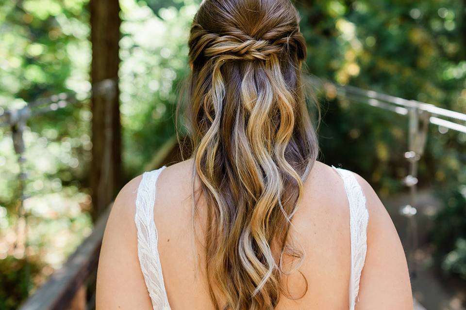 Spa Bella bridal hair