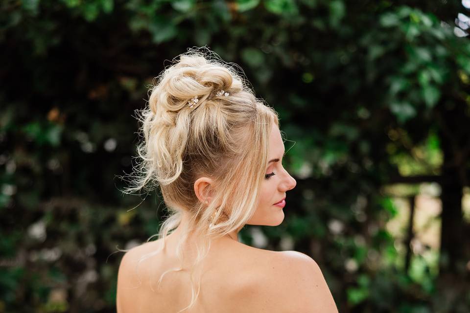 Spa Bella bridal hair