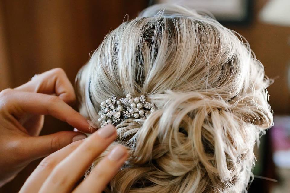 Spa Bella bridal hair