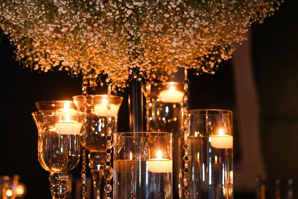 All candles centerpiece