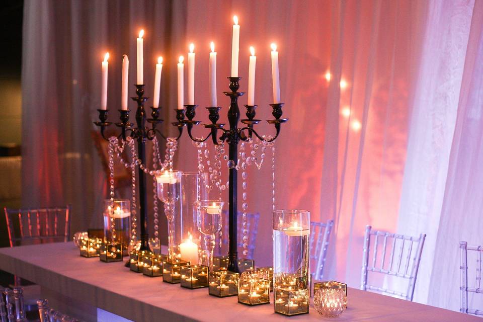 All candles centerpiece