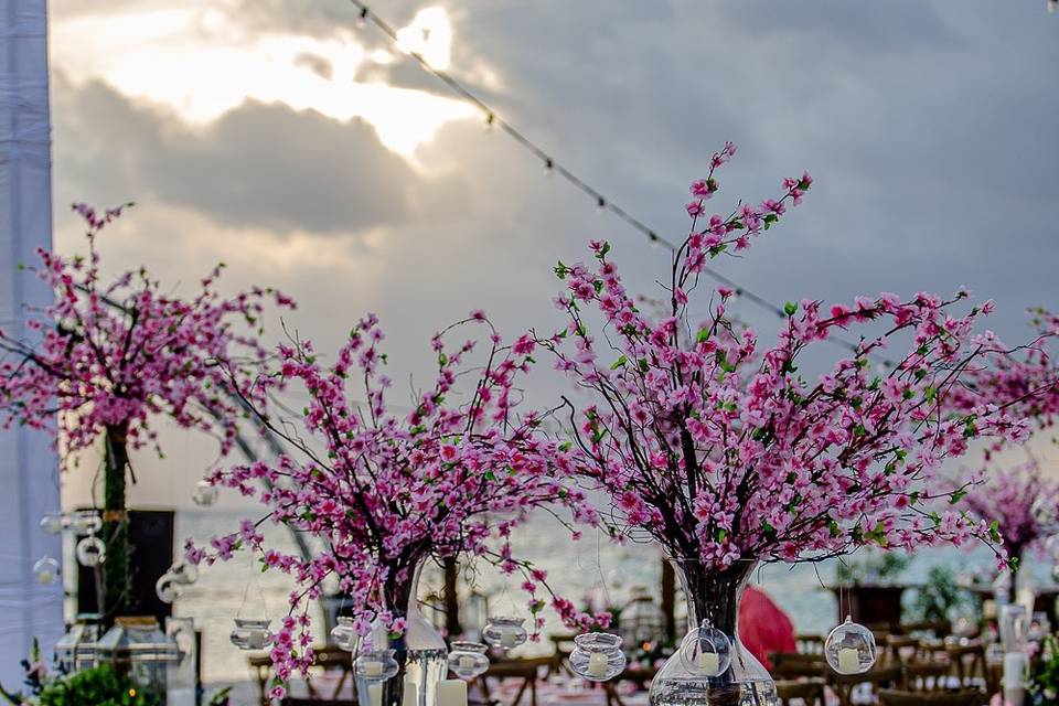 Cherryblossoms comunal table