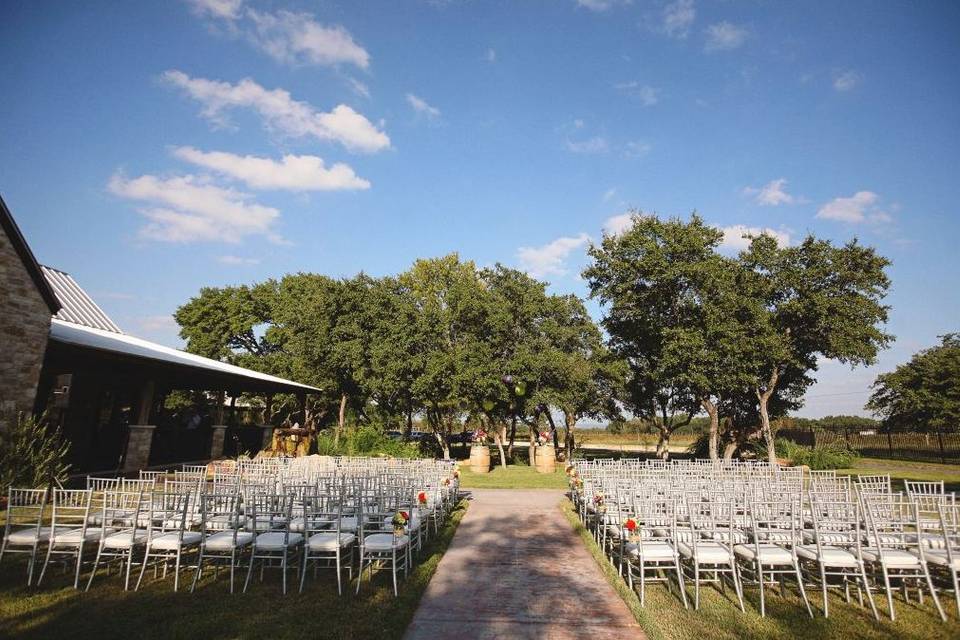 Outdoor wedding venue