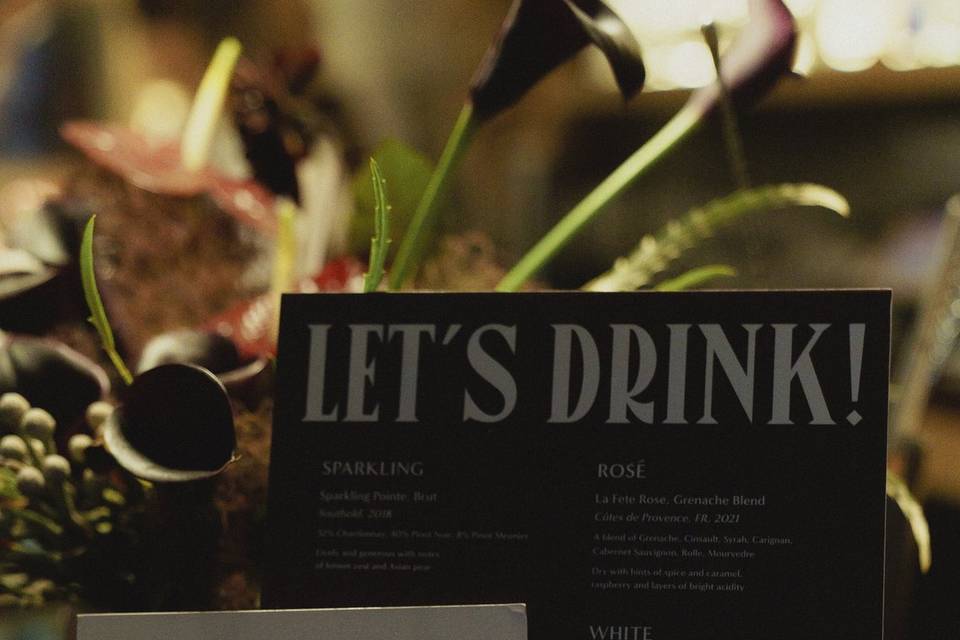 Cocktail Signage