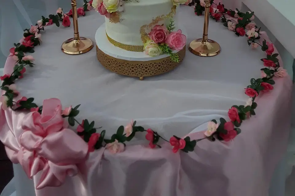 Blue and Purple Wedding Cakes