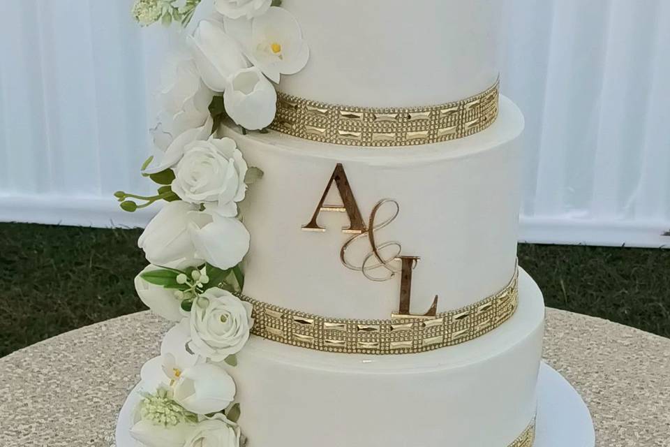 White & Gold