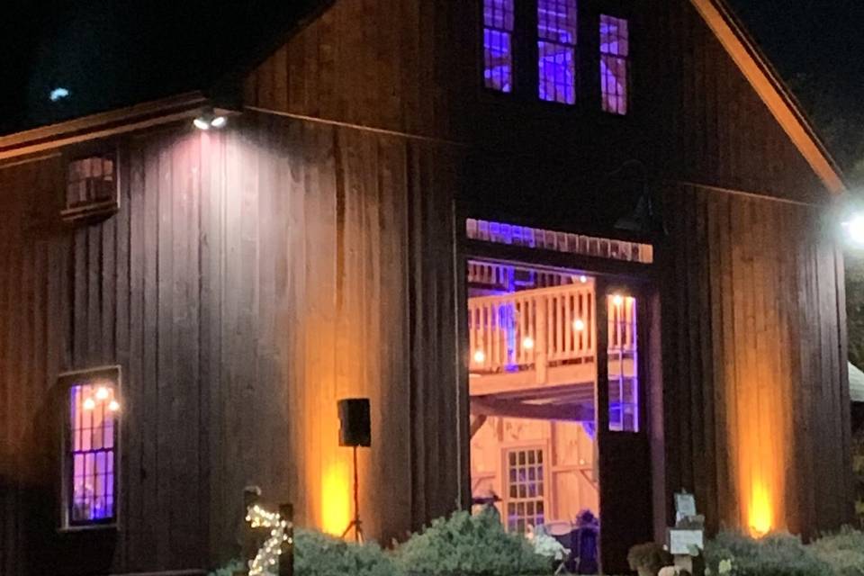 Barn by night