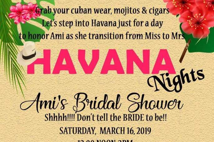 Bridal shower  invite
