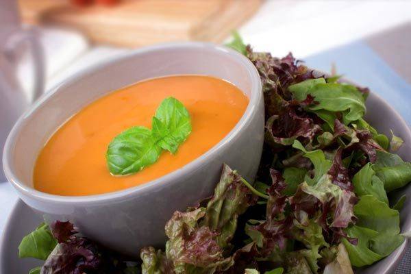 Soup and salad