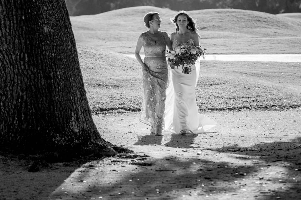 Bride and mother