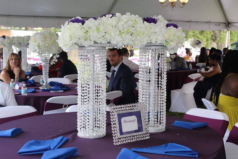 Tower Bling Floral Centerpiece