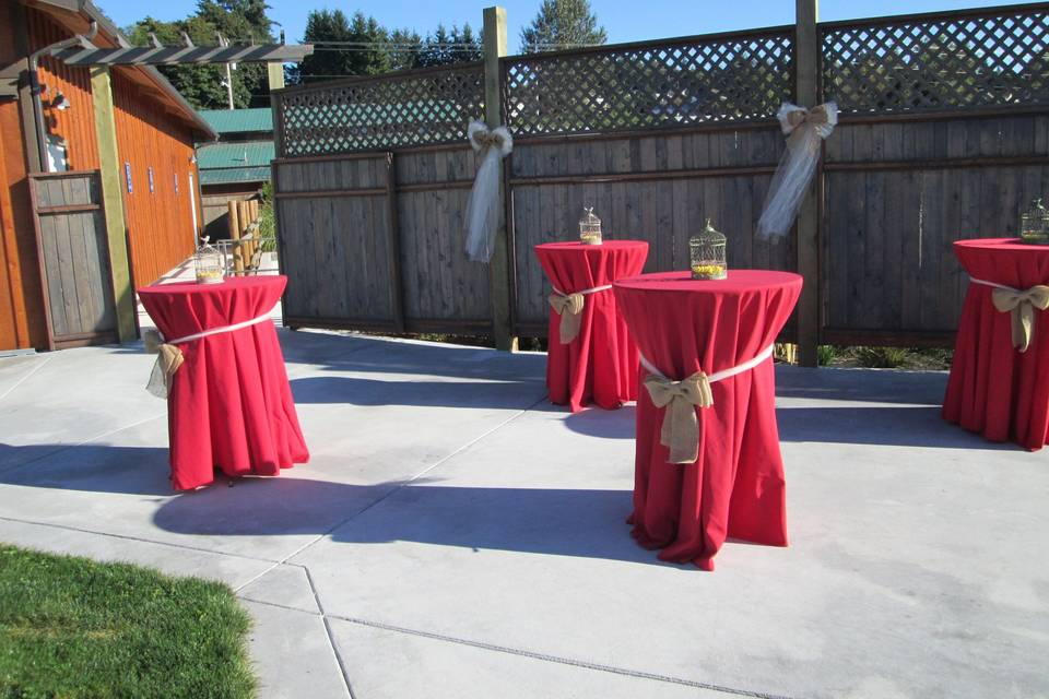 Pink cocktail table