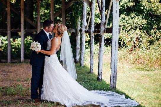 Couple in our open-air barn