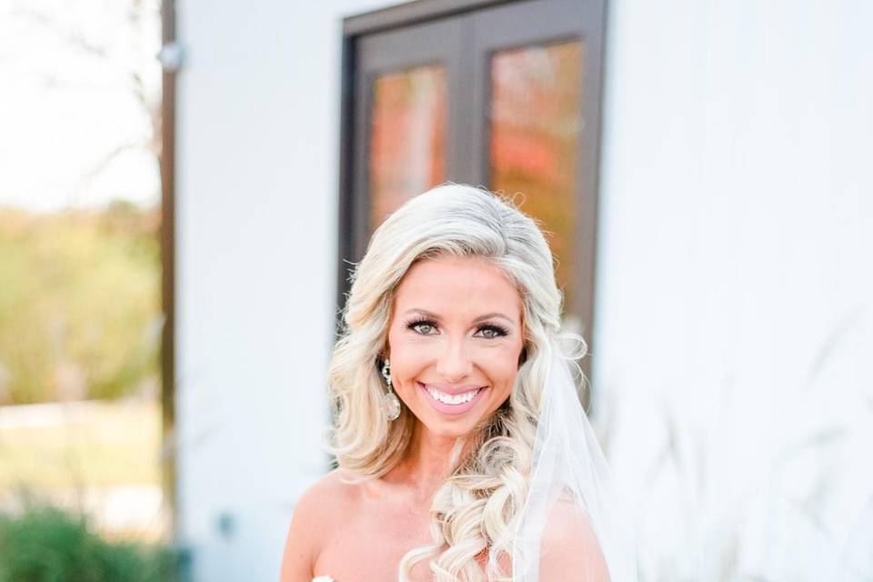 Bridal Shoot in Courtyard