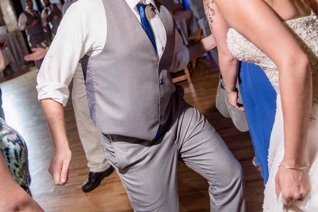 The couple dancing