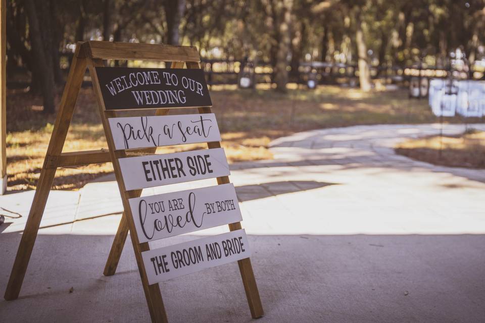 Wedding signs