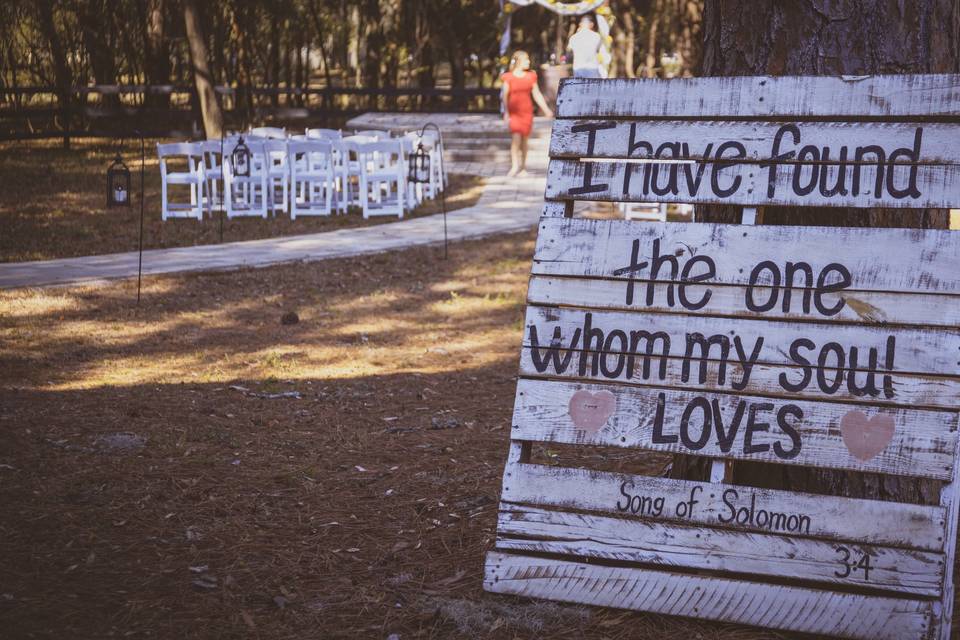 Wedding signs