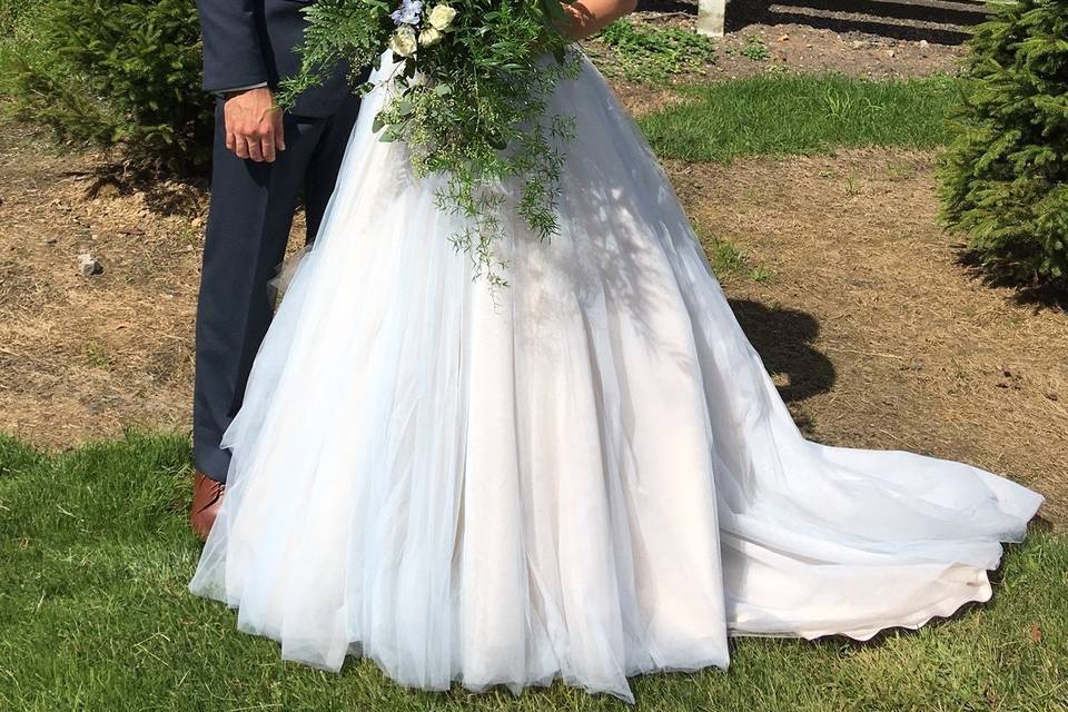 The bride and groom