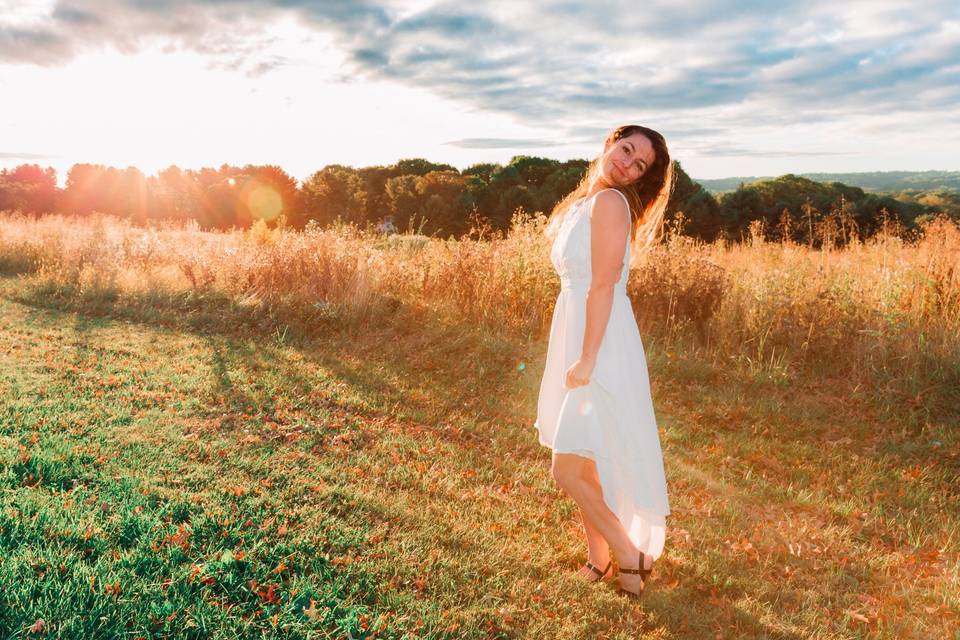 Sunrise with Beautiful Bride