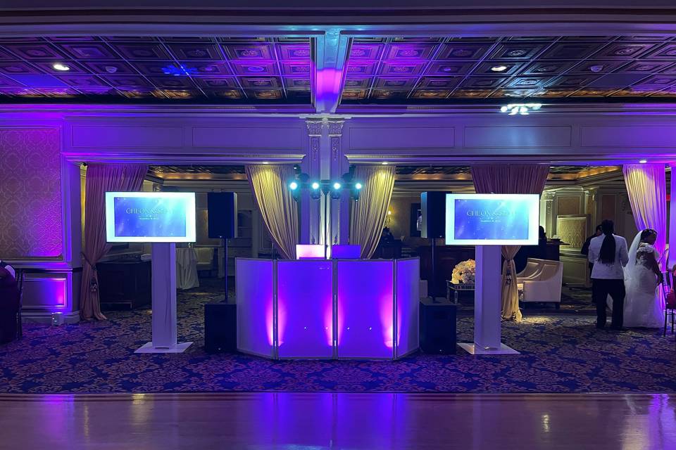 wedding dj stage setup