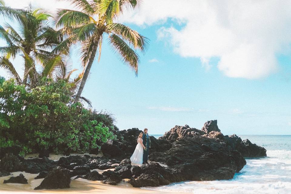 Makena Cove Beach Wedding