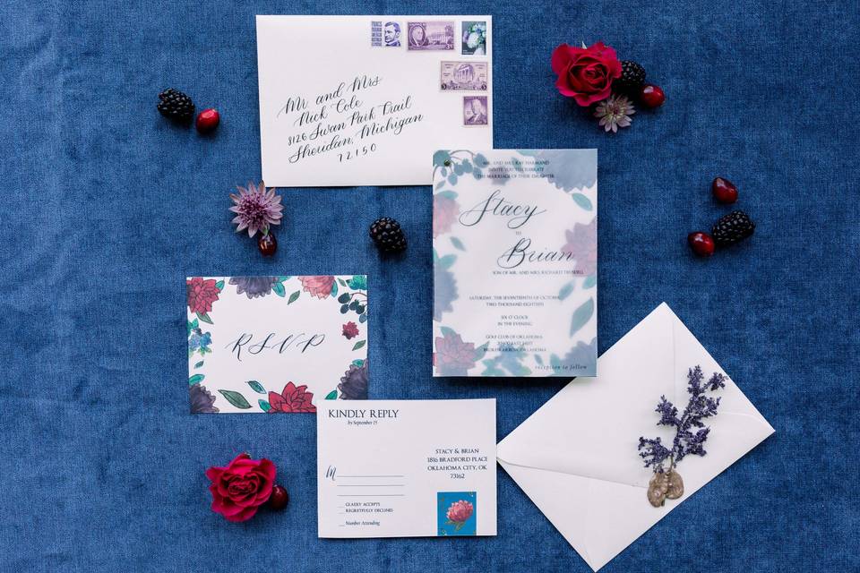 Custom invitation suite