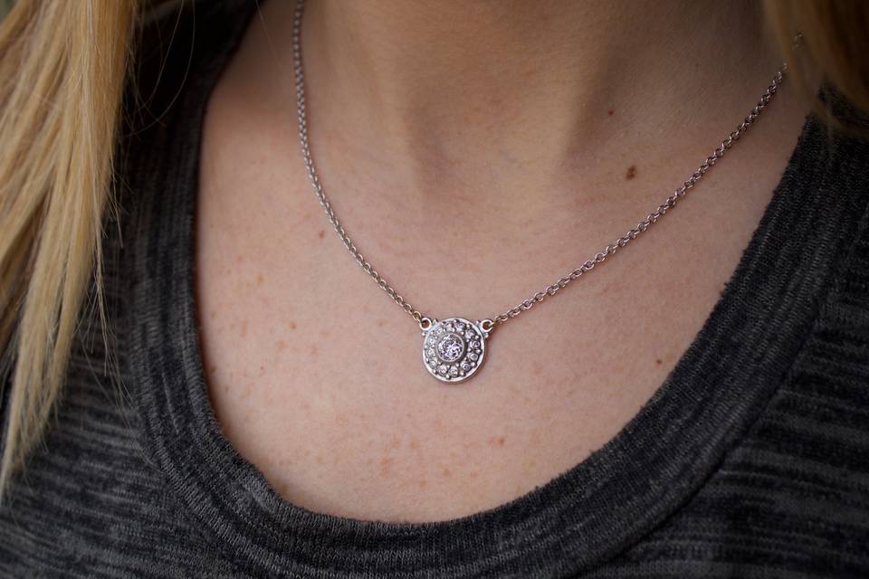 Diamond Necklace in Platinum