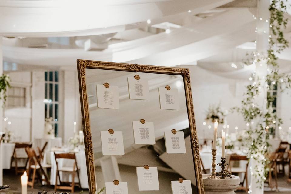 Gold Mirror Seating Chart