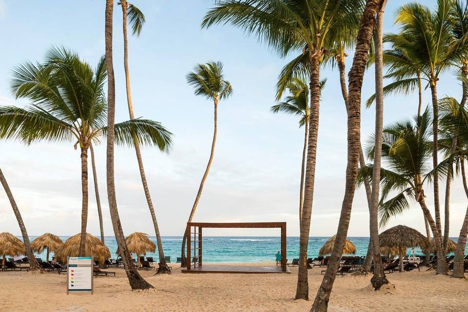 A beach wedding