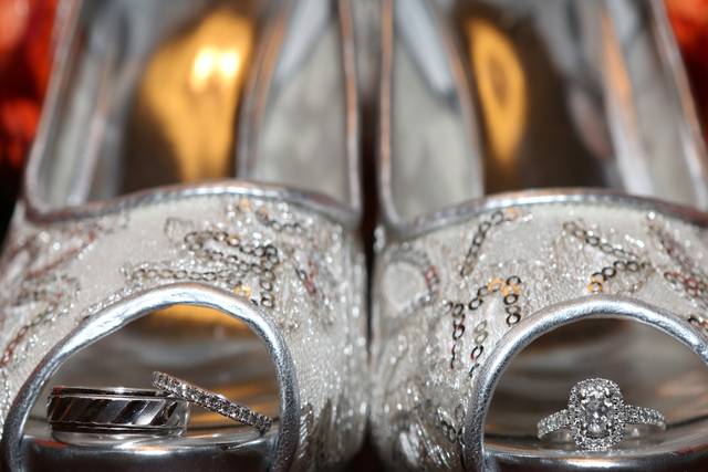 Weddings bands and shoes