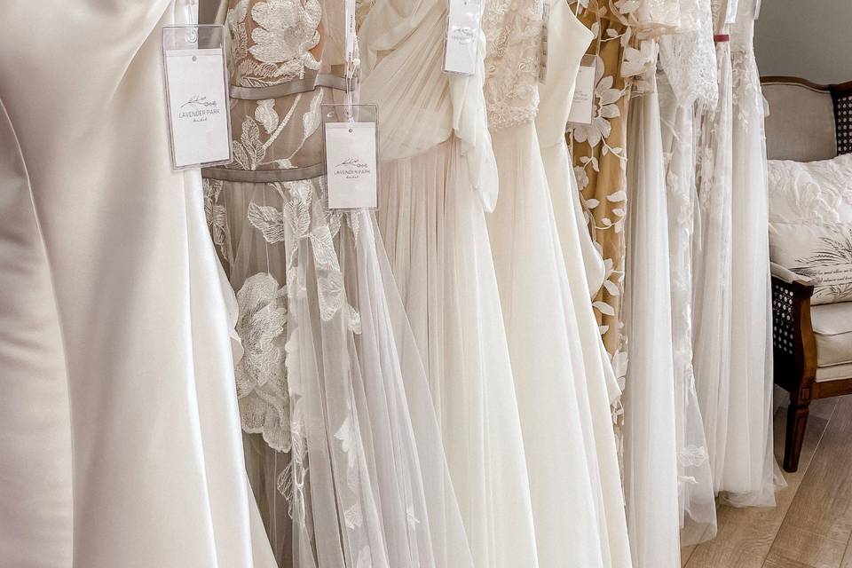 Row of dresses