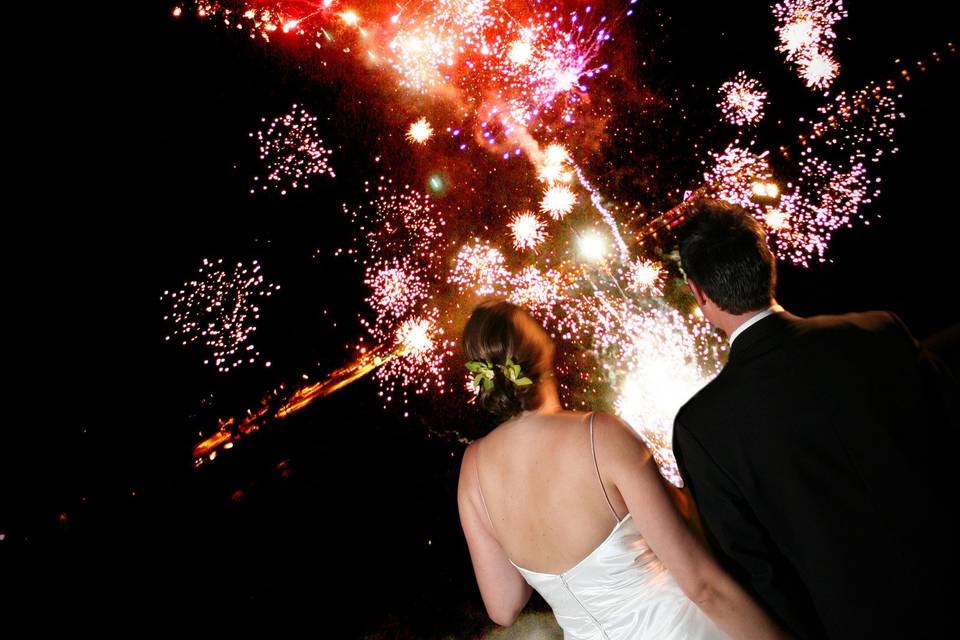 Nothing says celebration like wedding fireworks offered by Stunt Ranch.