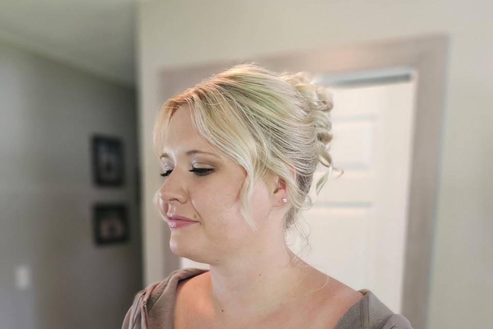 Tousled updo