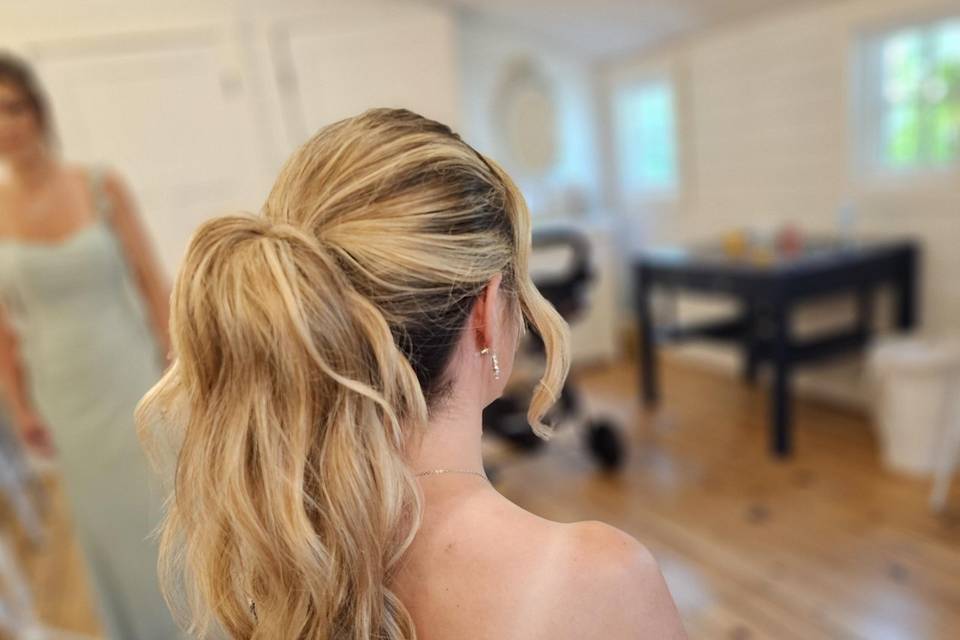Updo - tousled