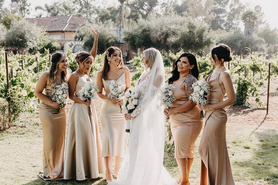 Gorgeous bridesmaids