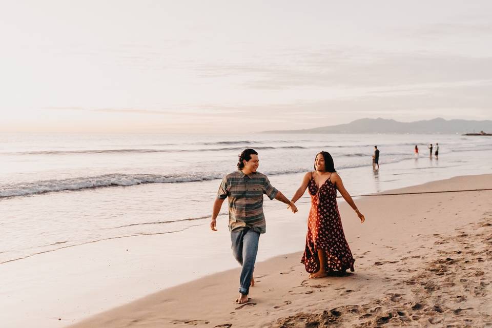 On the beach