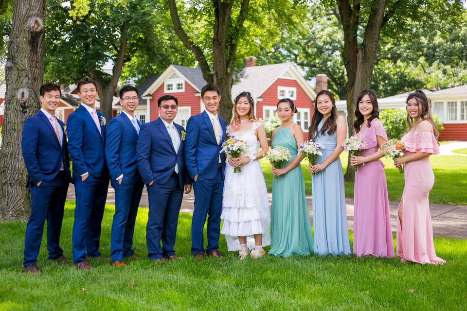 Bridal Party Courtyard