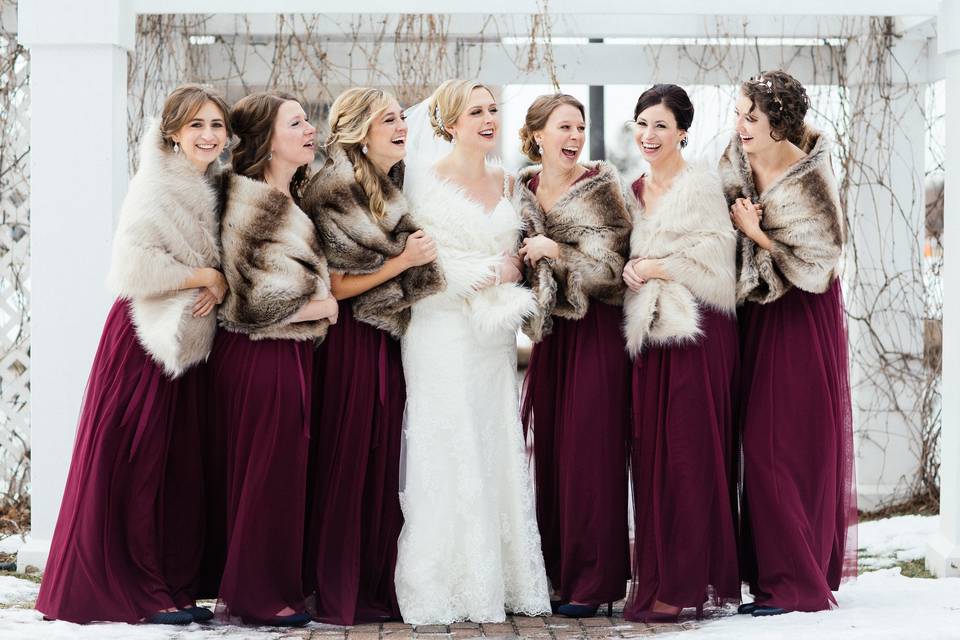 Winter Bridesmaids