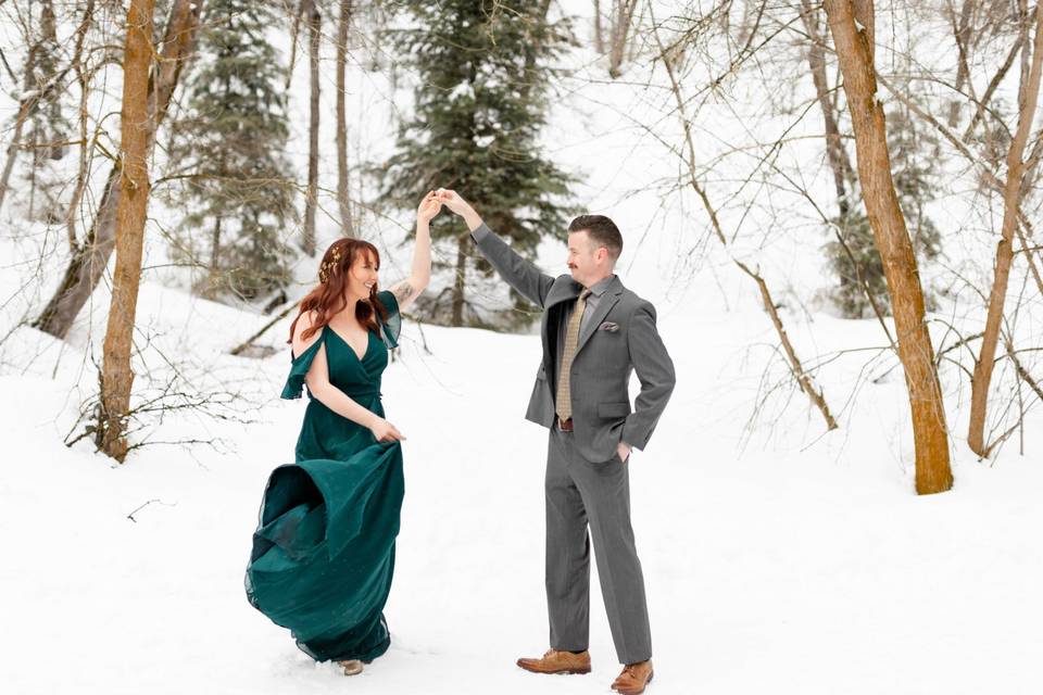 Elopement in the snow