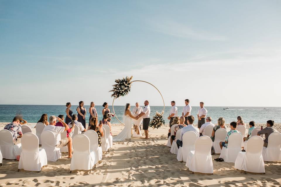 Stunning beach ceremony