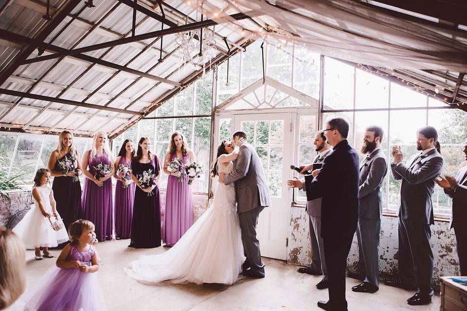 Greenhouse wedding