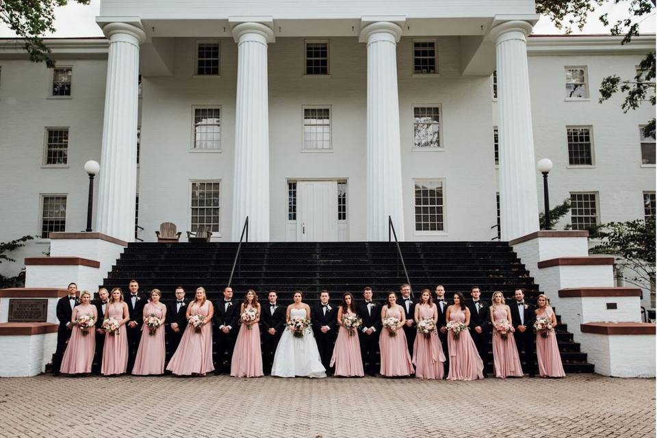 Large bridal party