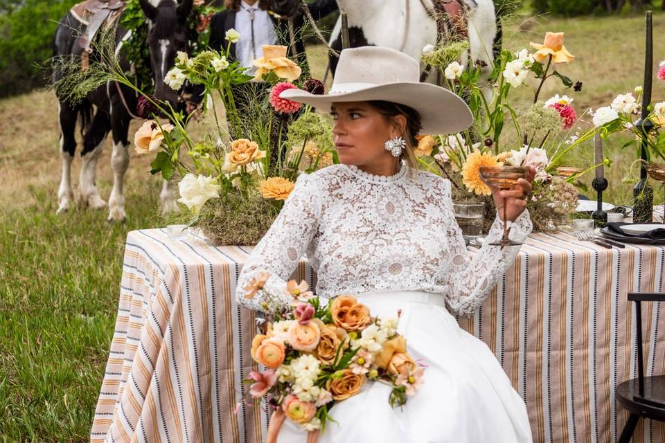 Bride on Table