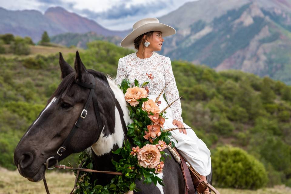 Bride on Horse