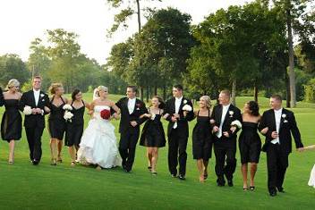 Group photo on the golf course