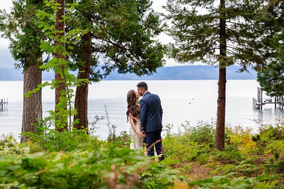 Lake Tahoe portrait of couple