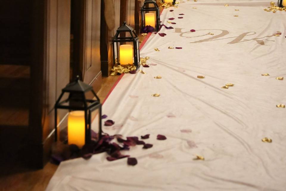Indoor ceremony area