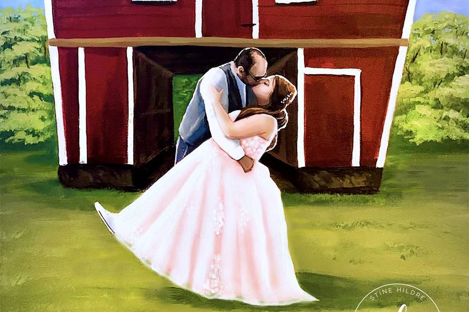 First kiss painting